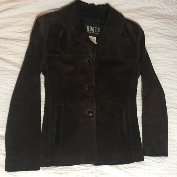 Roots Jackets & Blazers - Vintage Roots Suede Jacket Size 4